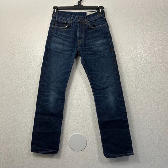 Imogene + Willie Willie Straight Leg Selvage Denim Jeans Button Fly Made in USA - Picture 1 of 13